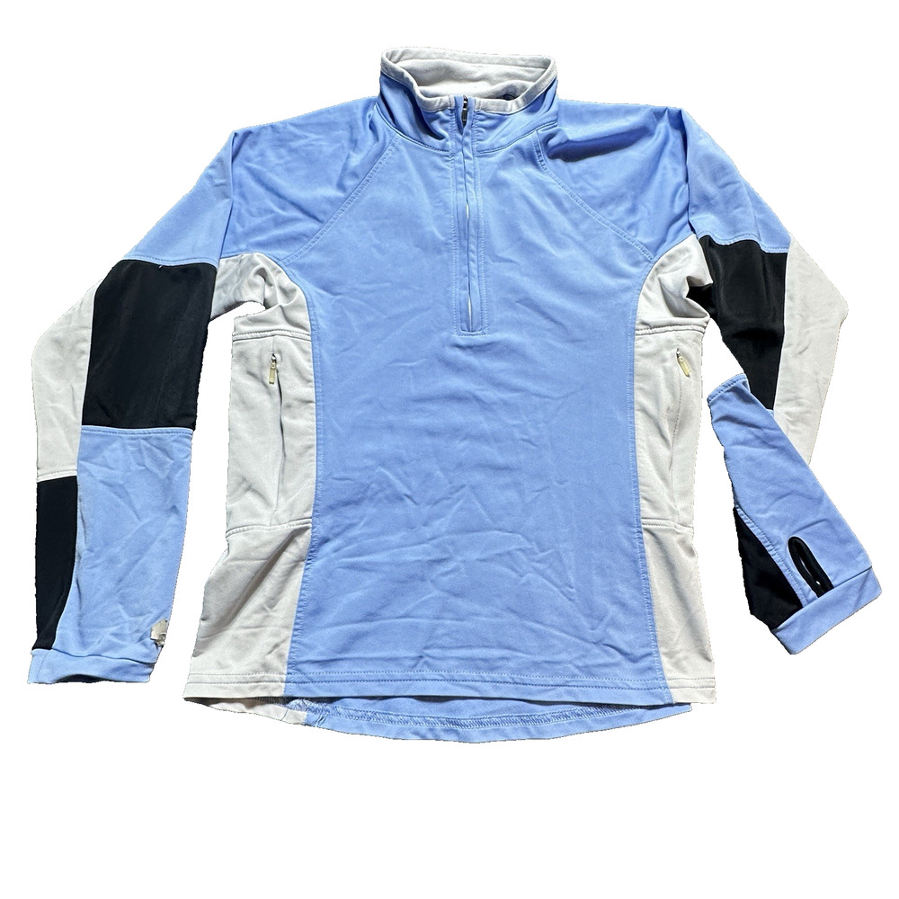 Women’s Sz S Eastern Mountain Sports Long Sleeve 1/4 Zip Pullover Sweater Top‎